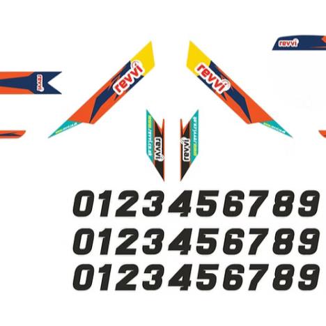 Revvi Graphics kit - Orange - 16